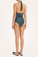 Bain Couture Clochard Blue High-Waisted Bikini Back
