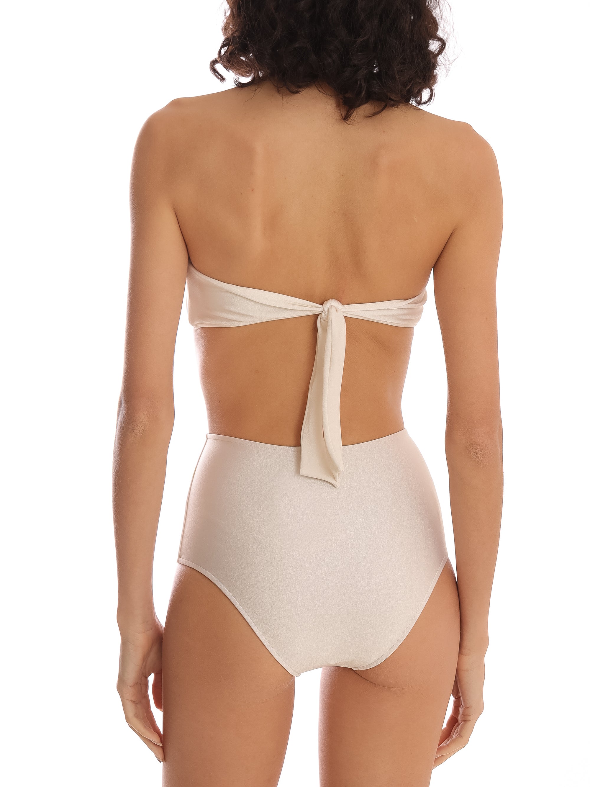 Bananeira Off White High-Waisted Bikini Back