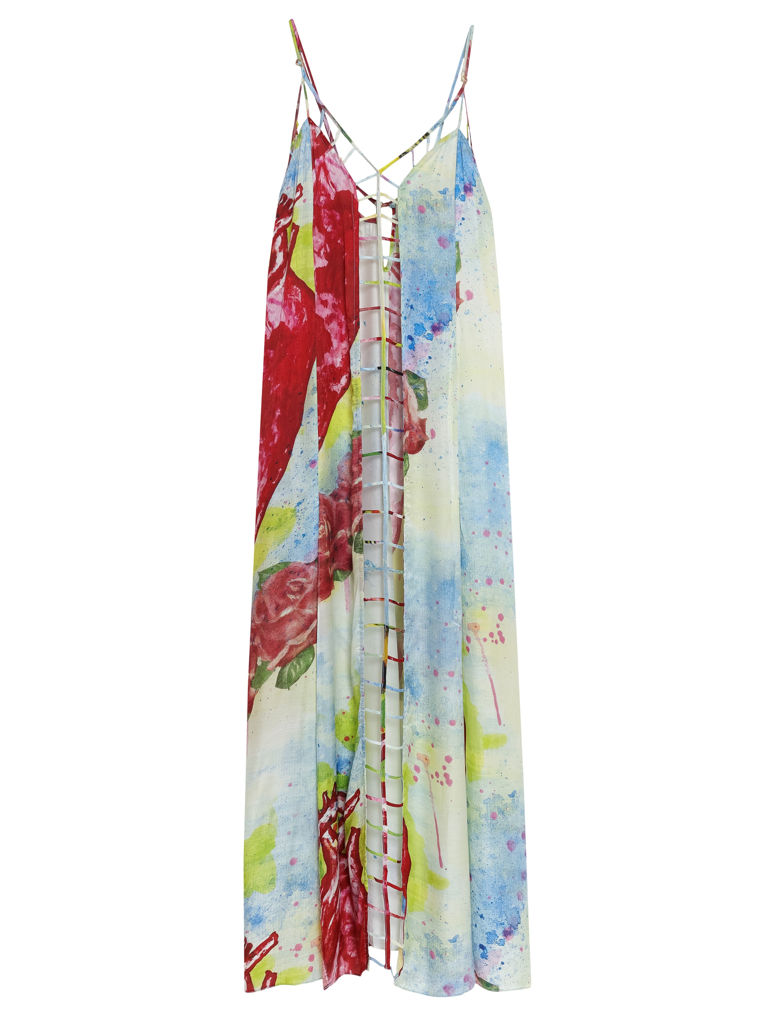 Bird Heart Print Long Dress Product