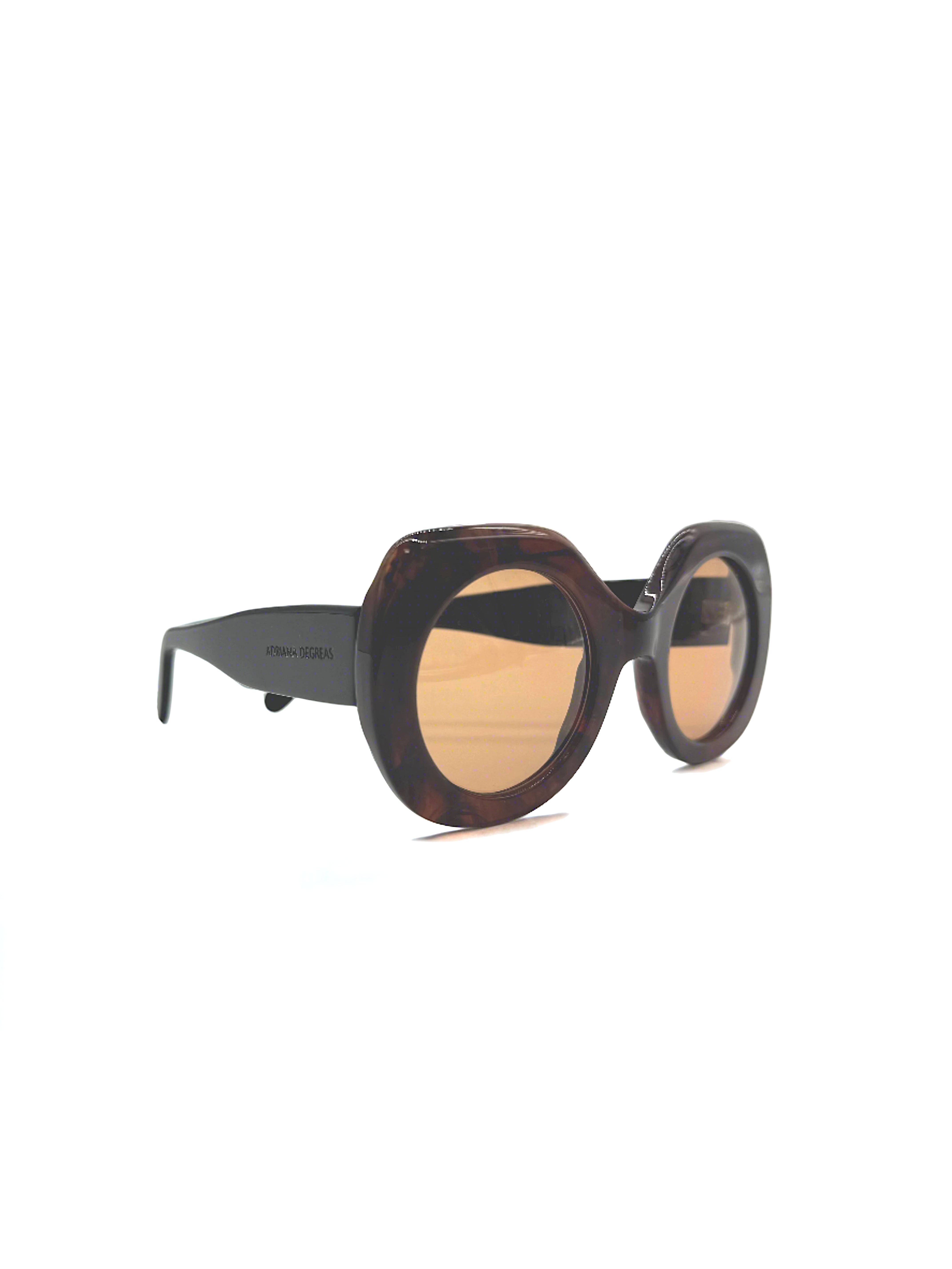 Bold Oversized Sunglasses Brown 2