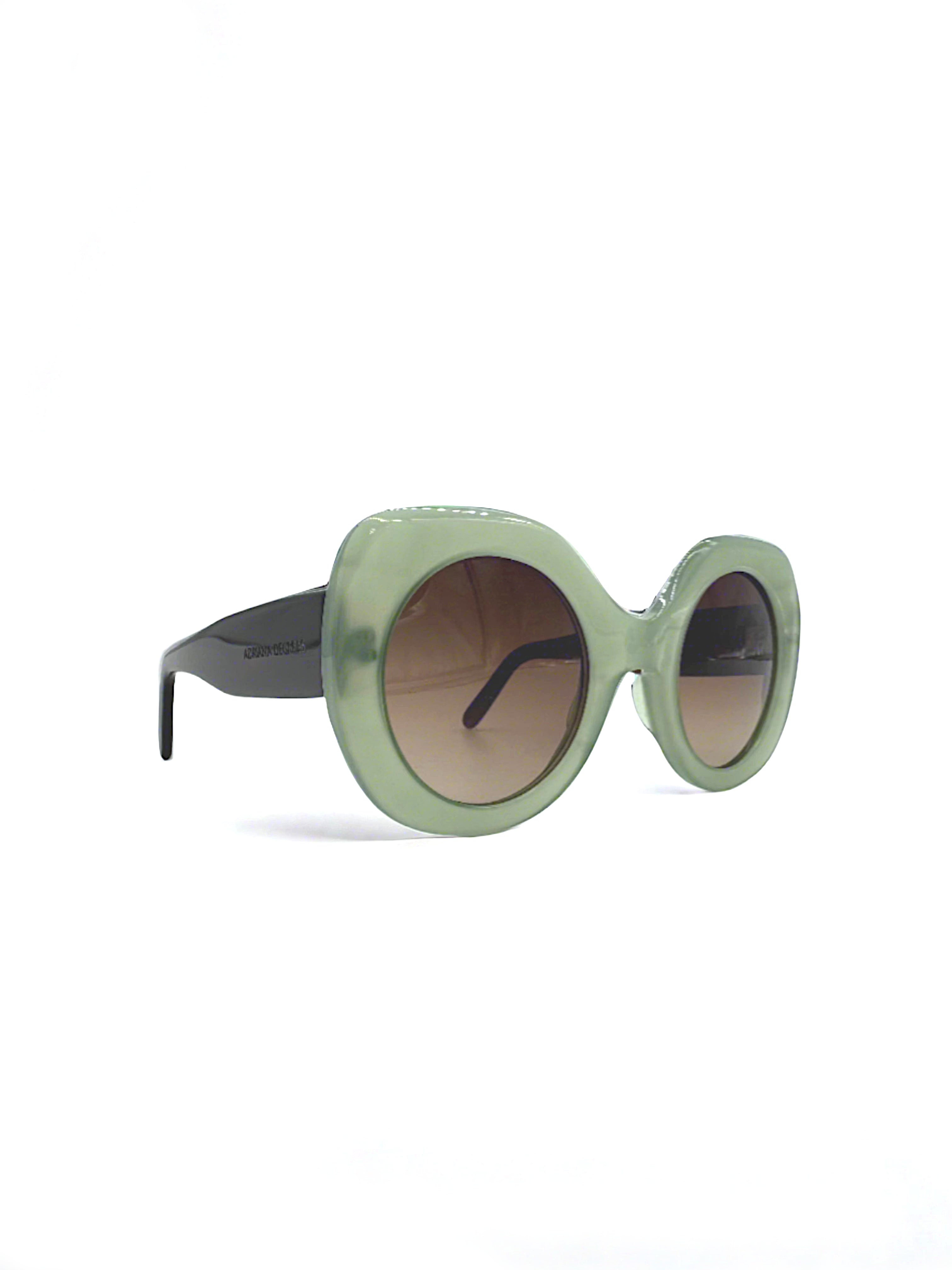 Bold Oversized Sunglasses Green 2