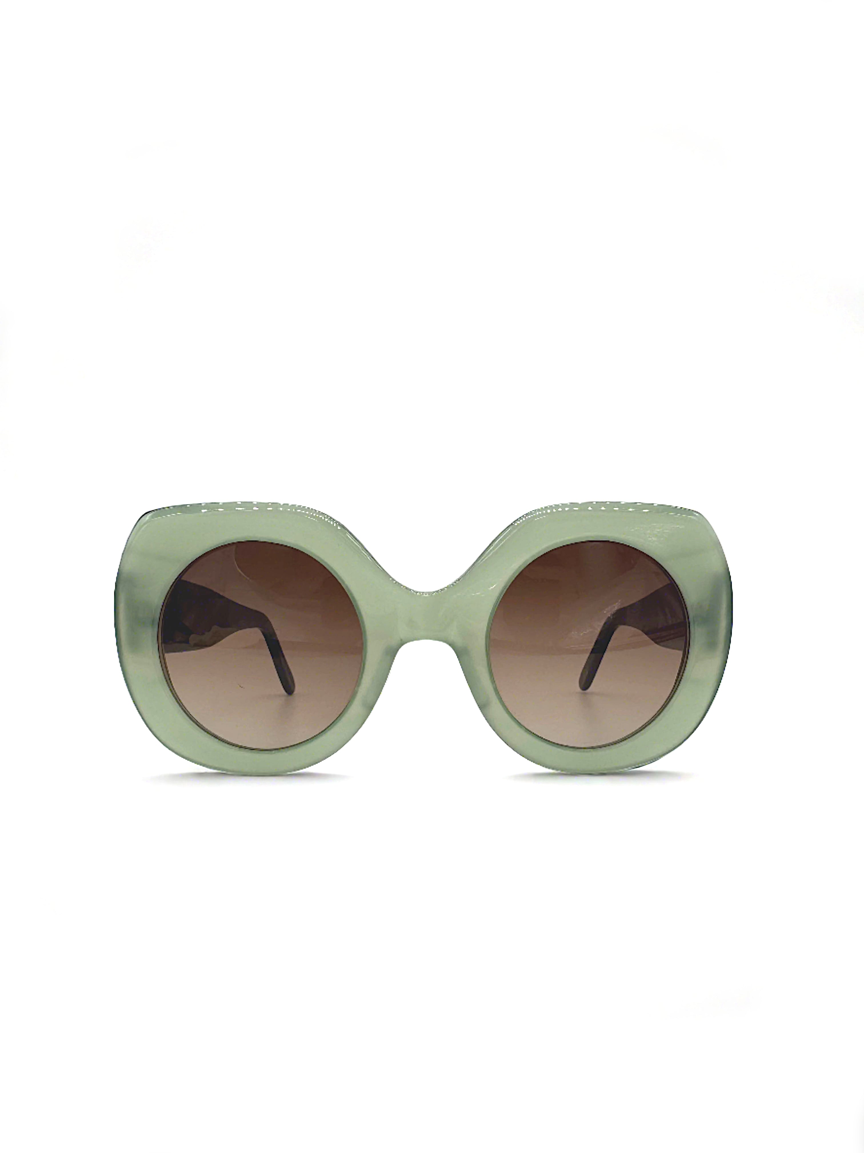 Bold Oversized Sunglasses Green