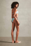 Braided Antique Blue Strap Bandeau Bikini Back