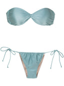 Braided Antique Blue Strap Bandeau Bikini Product