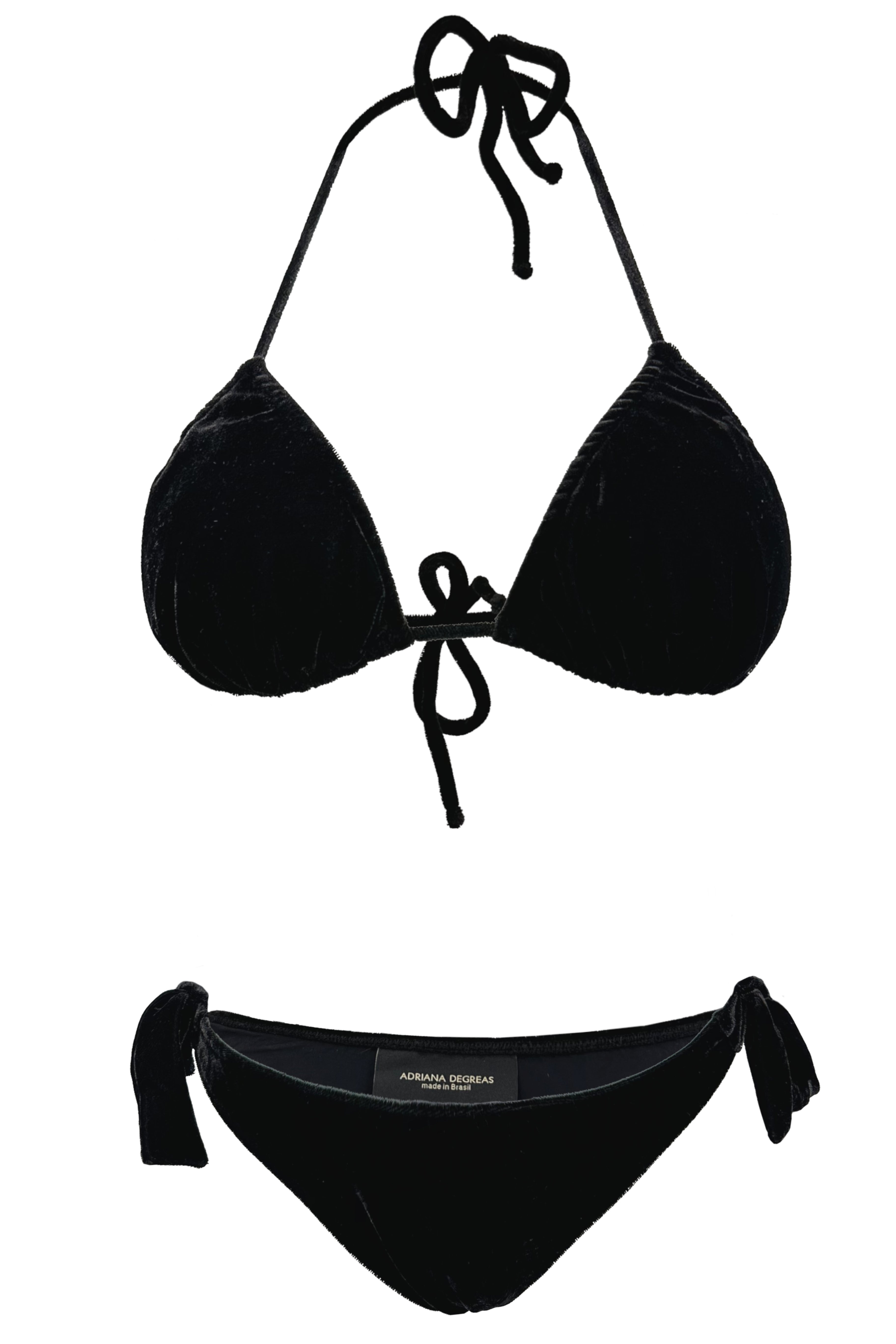 Cavaliere Velvet Triangle Bikini With Ties Product