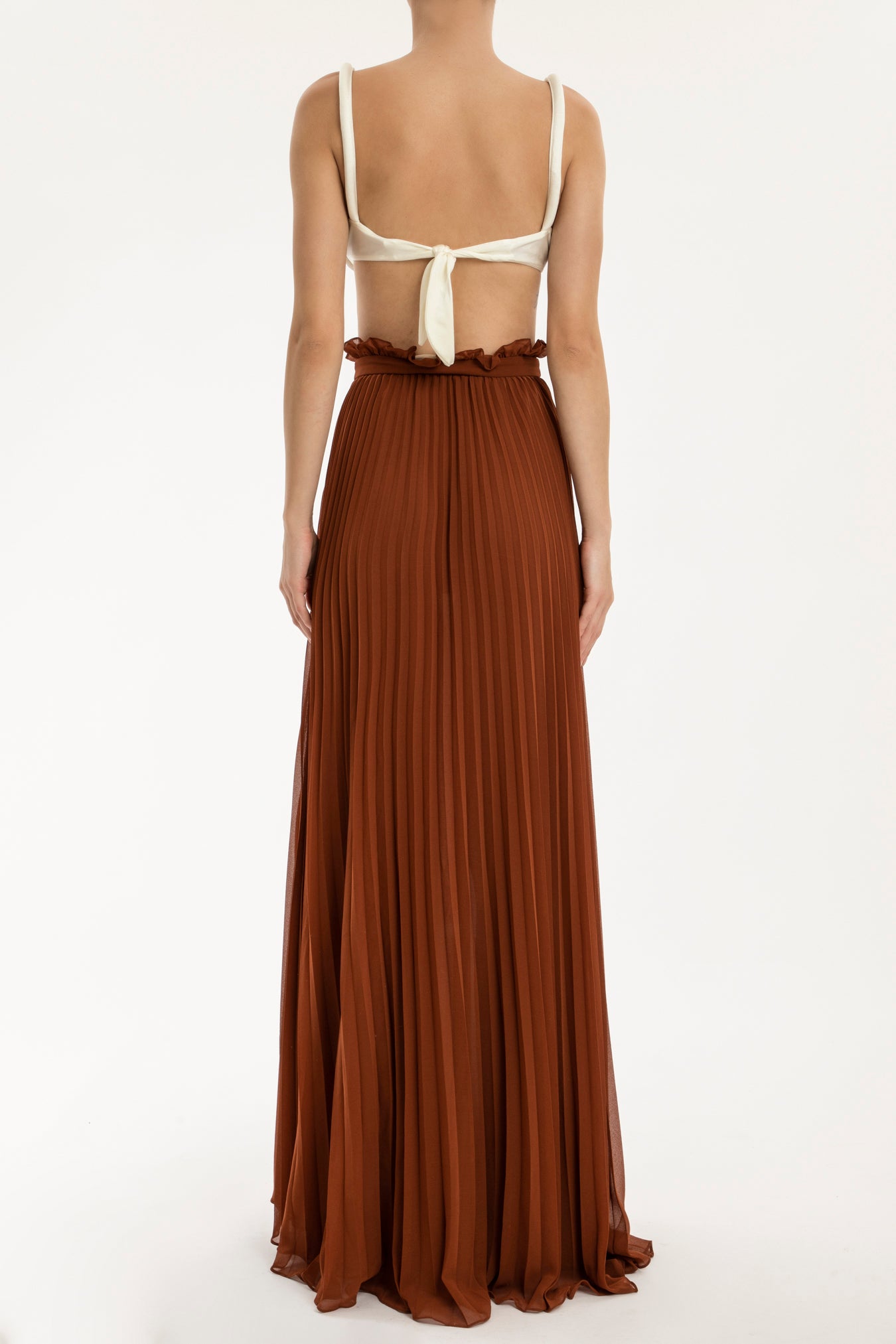 Cinque Terre Brown Long Skirt Back