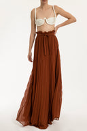 Cinque Terre Brown Long Skirt Front 2