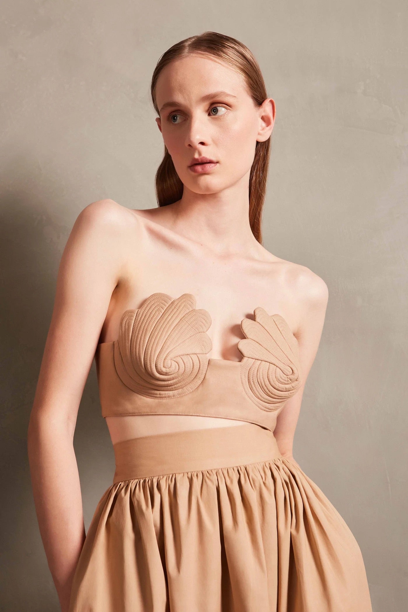 Coquillage Strapless Top Detail