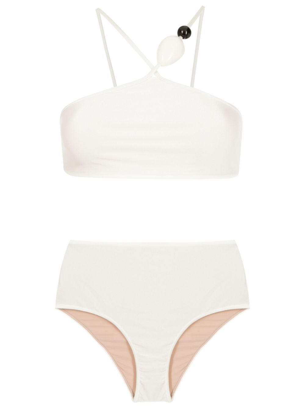 Deco Solid Off White High-Waisted Bikini Product