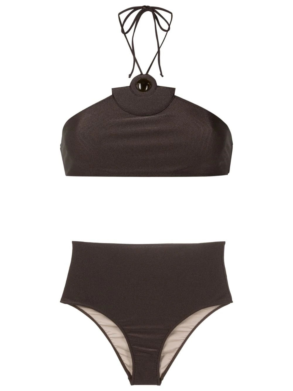 Demi Pois Coffee High-Waisted Bikini Product