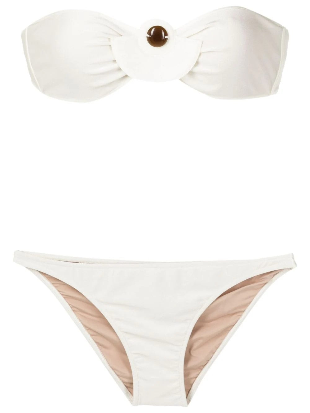 Demi Pois Off White Bandeau Bikini Product