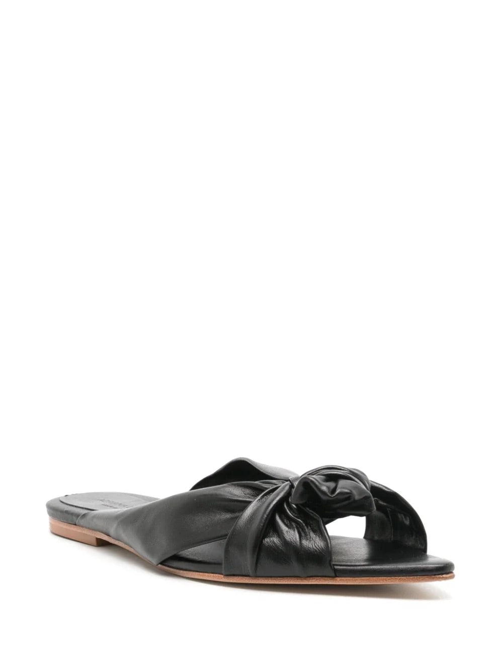 Flat Sandals With Knot Black 2