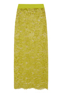 Guipure Lace Citrus Top & Skirt Feathered Set Product Bottom