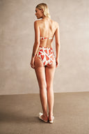 Hearts Strapless High-Waisted Bikini Back