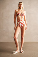 Hearts Strapless High-Waisted Bikini Front