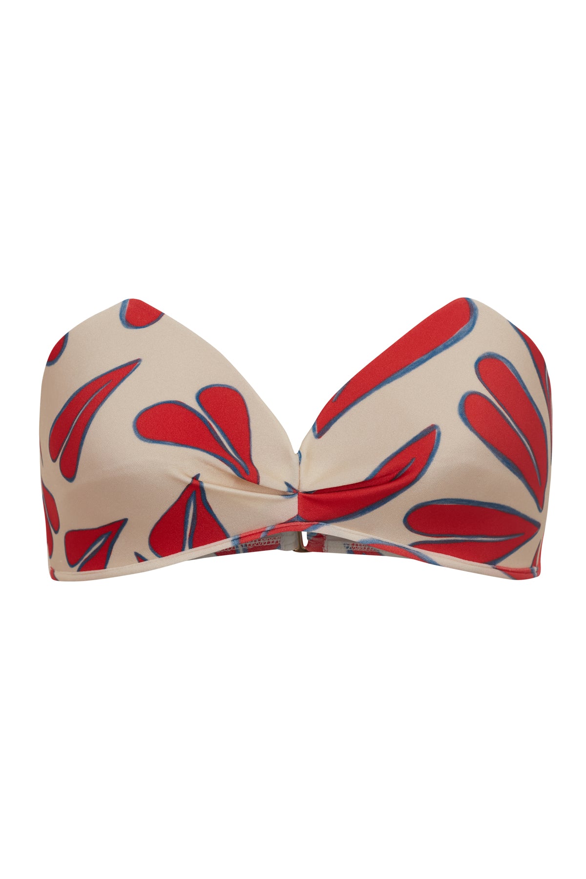 Hearts Strapless High-Waisted Bikini Top
