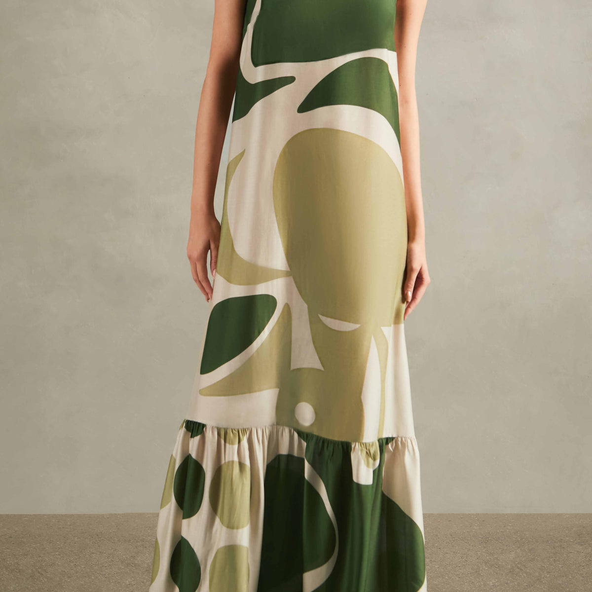green jellyfish dress Women's Long Silkroll
