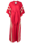 Cotton Chambray Long Kaftan With Sash