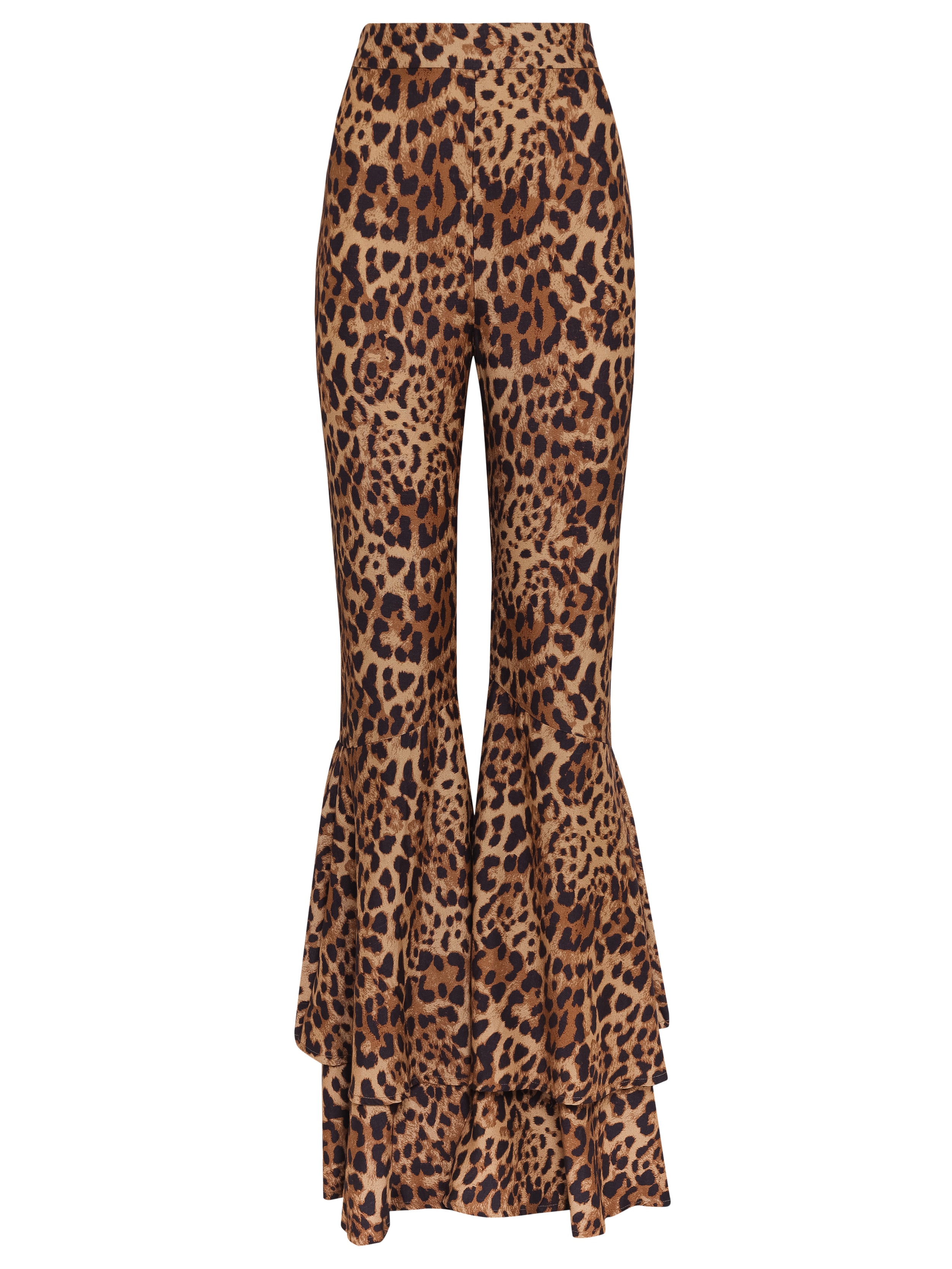 Leopard Ruffle Detail Pants Product