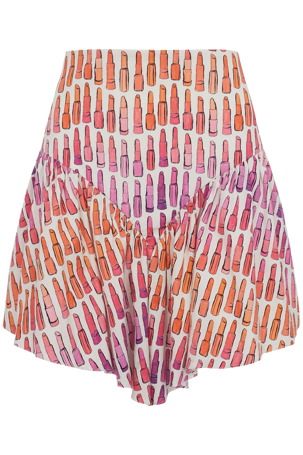 Lipstick Ruffled Short Skirt Product