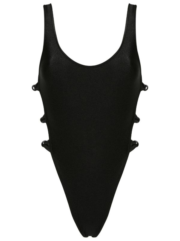 Deco Solid Cut-Out Swimsuit