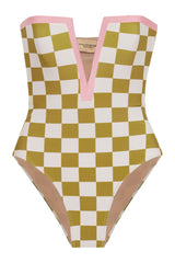 Carre Vintage Deep-v Swimsuit