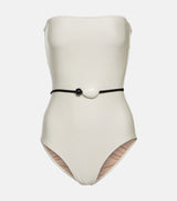 Deco Solid Strapless Swimsuit