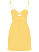 Matelasse Cotton Short Dress Yellow Prodcut