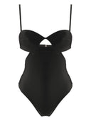 Matelasse Cut-Outs Swimsuit Black Product