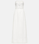 Matelasse Strapless Long Dress Off White Product