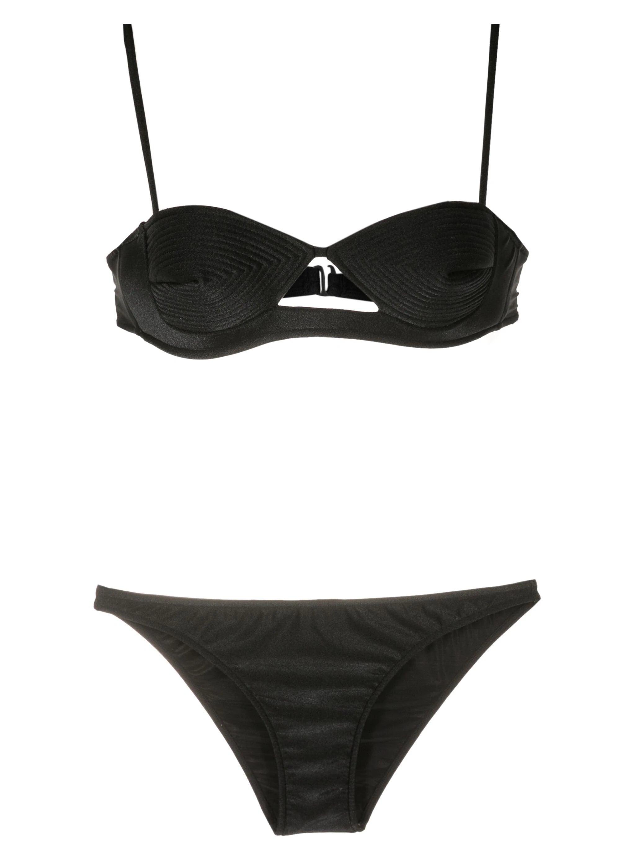 Matelasse Straps Bikini Black Product