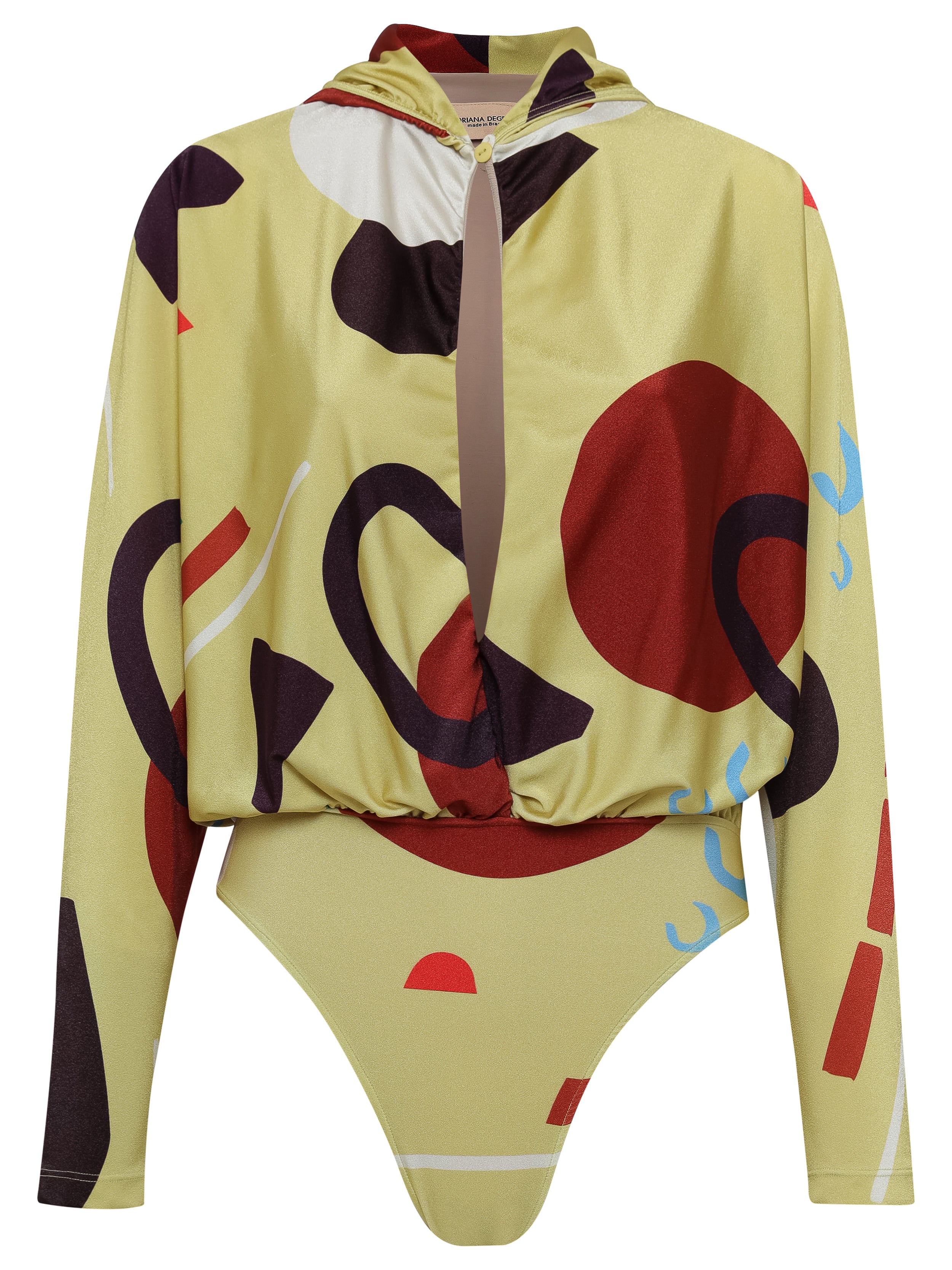 Modernism Citrus Long-Sleeve Hooded Bodysuit Product