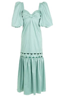Moves Blue Heritage Puff-Sleeved Long Dress Product