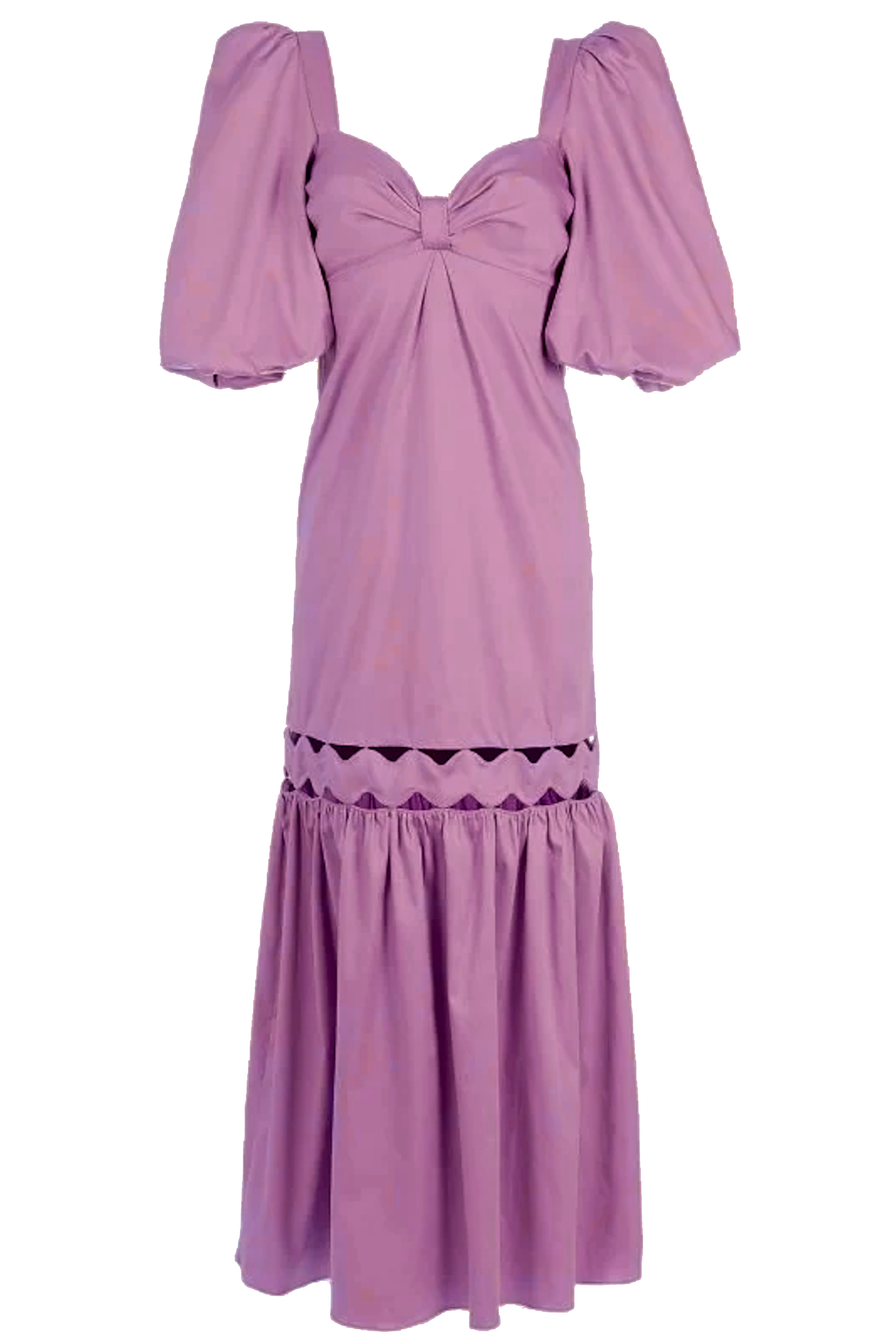 Moves Lilac Puff-Sleeved Long Dress Product