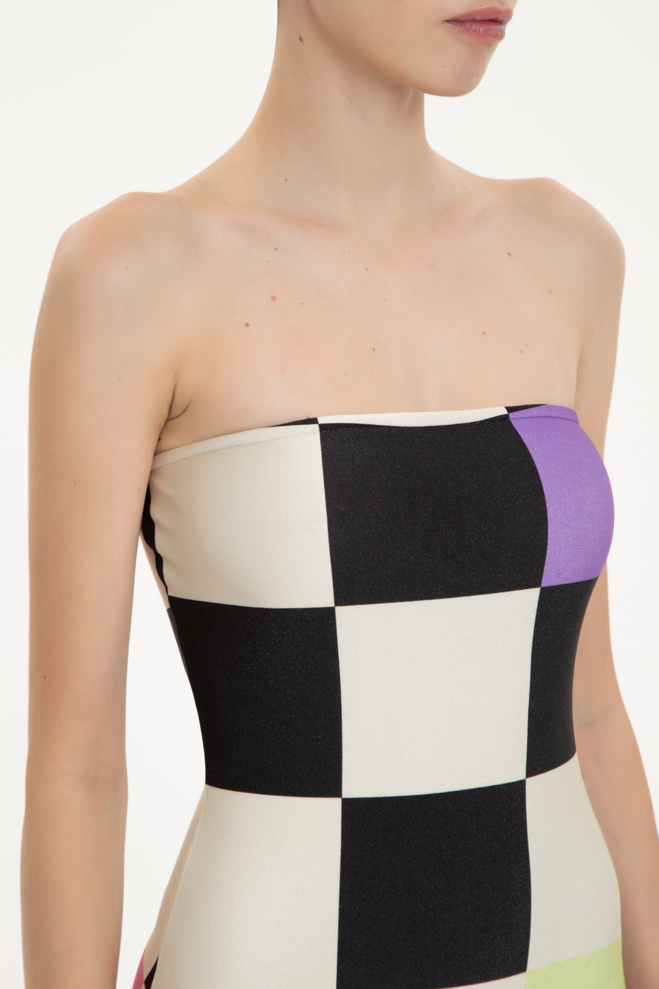 New Age Strapless Swimsuit Detail