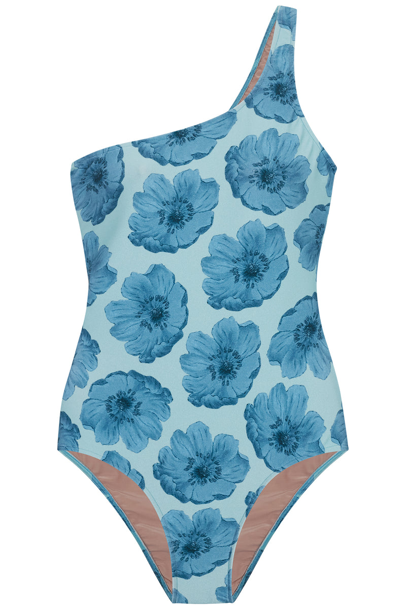 Floral Classic One-Shoulder Swimsuit