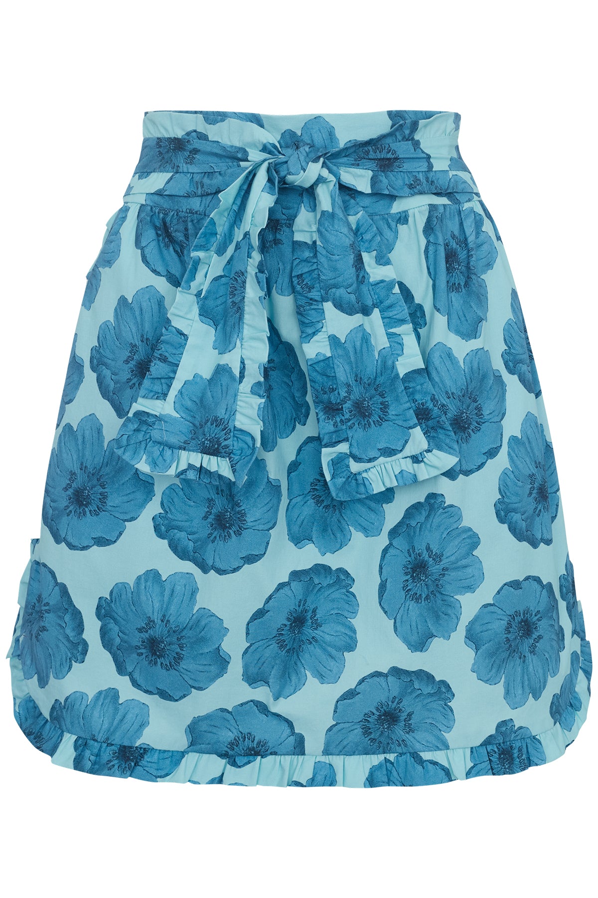 Floral Classic Ruffled Short Skirt