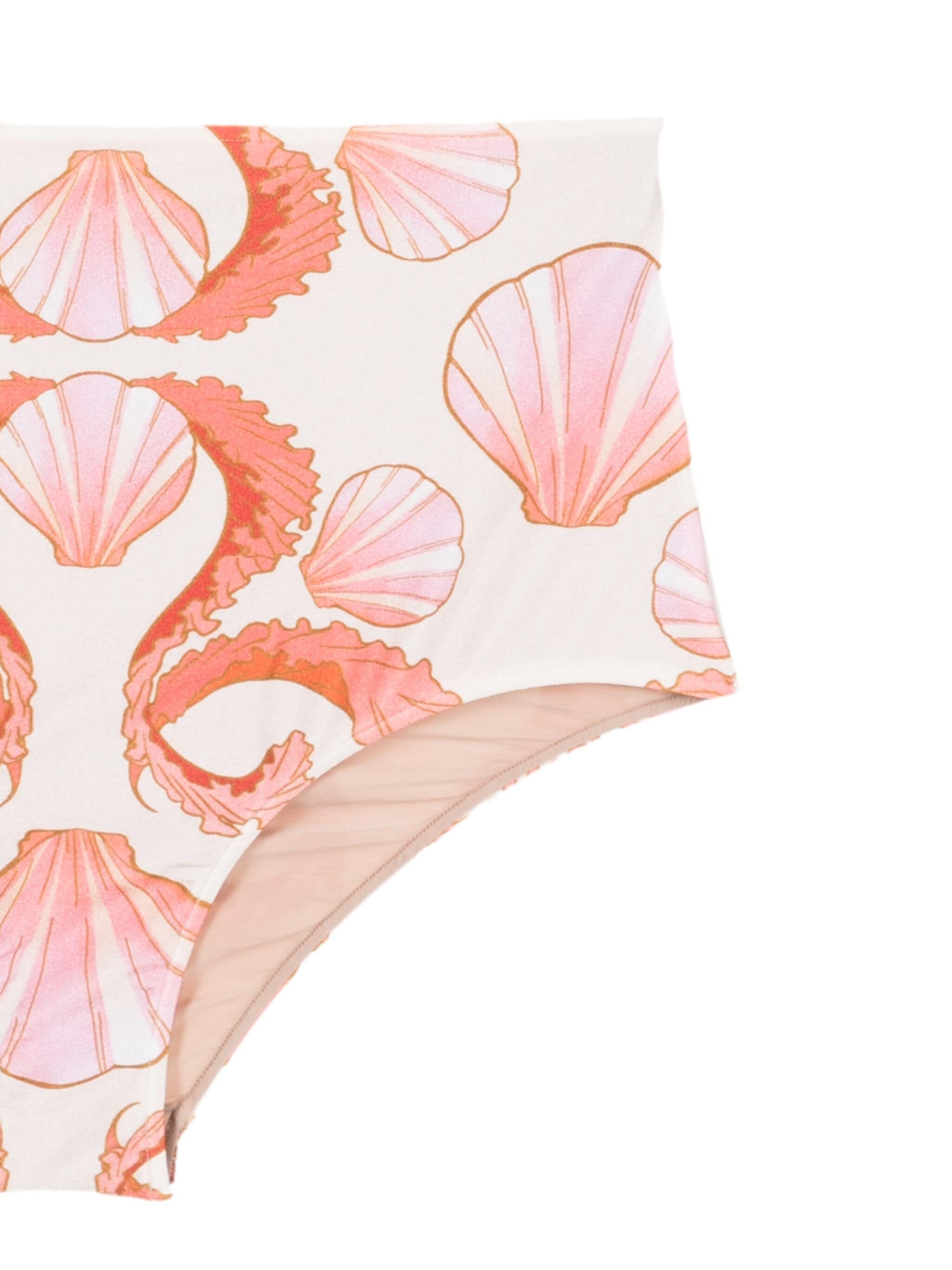 Seashell Off White High-Waisted Bikini Product Bottom Detail