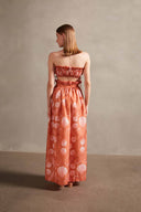 Seashell Paprika Frill Crop Top Back