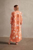 Seashell Paprika Long Robe Back