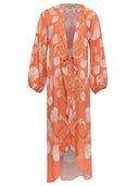 Seashell Paprika Long Robe Product