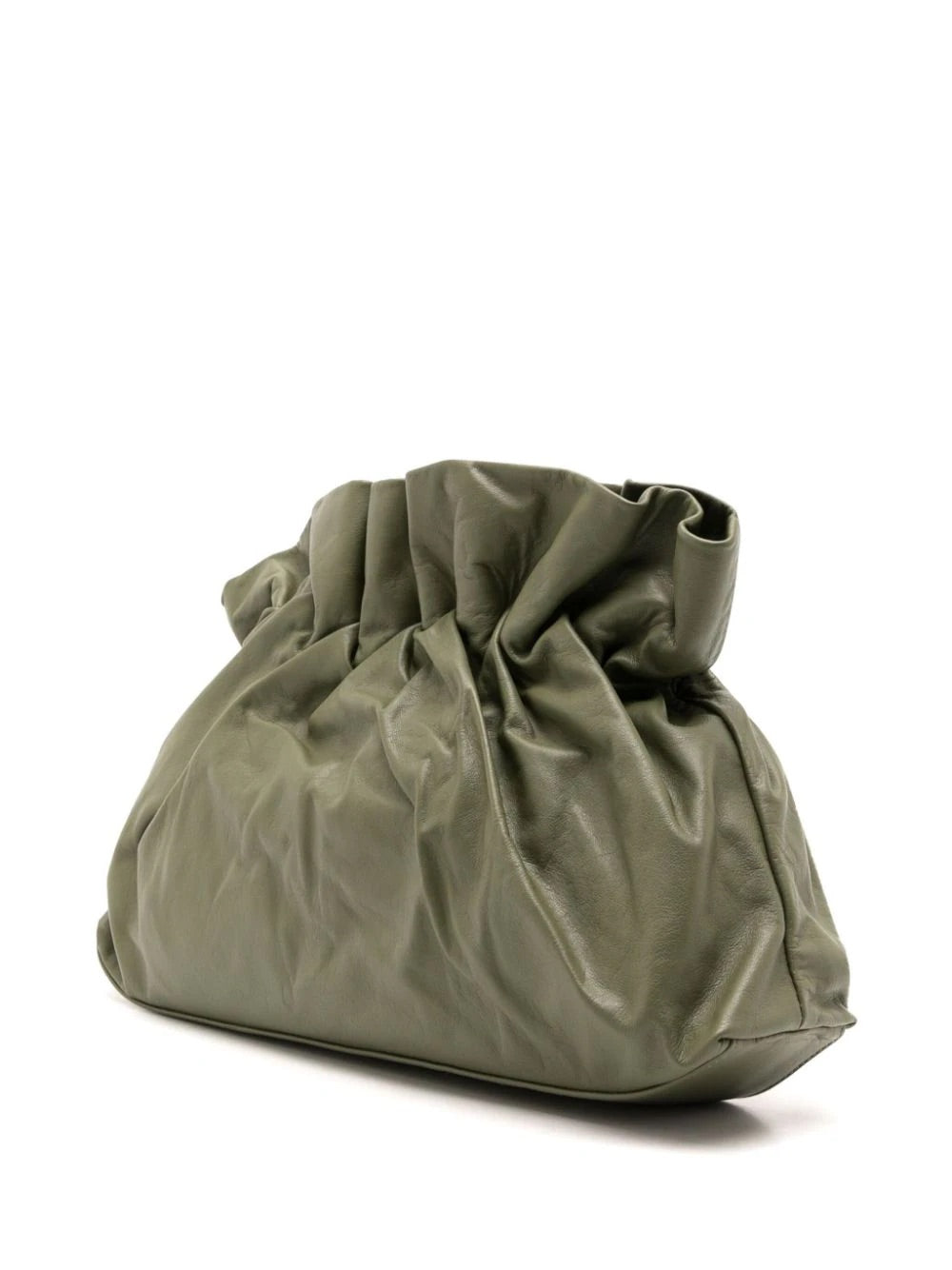 Shell Clutch Bag Dark Green 2