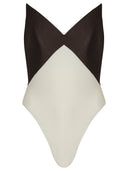 Solid Bicolor Strapless Swimsuit Product