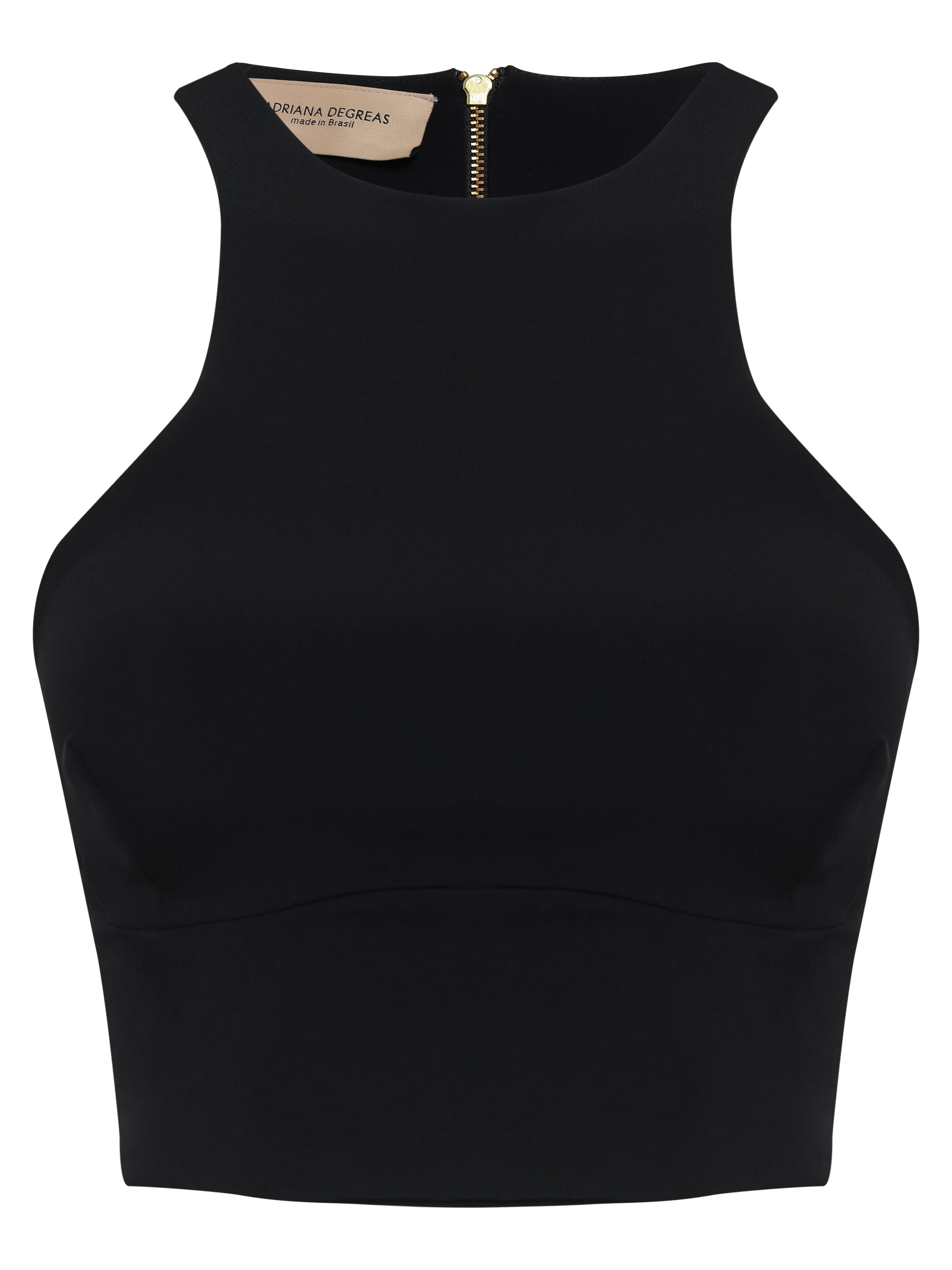 Solid Black Cut Out Detail Top Product