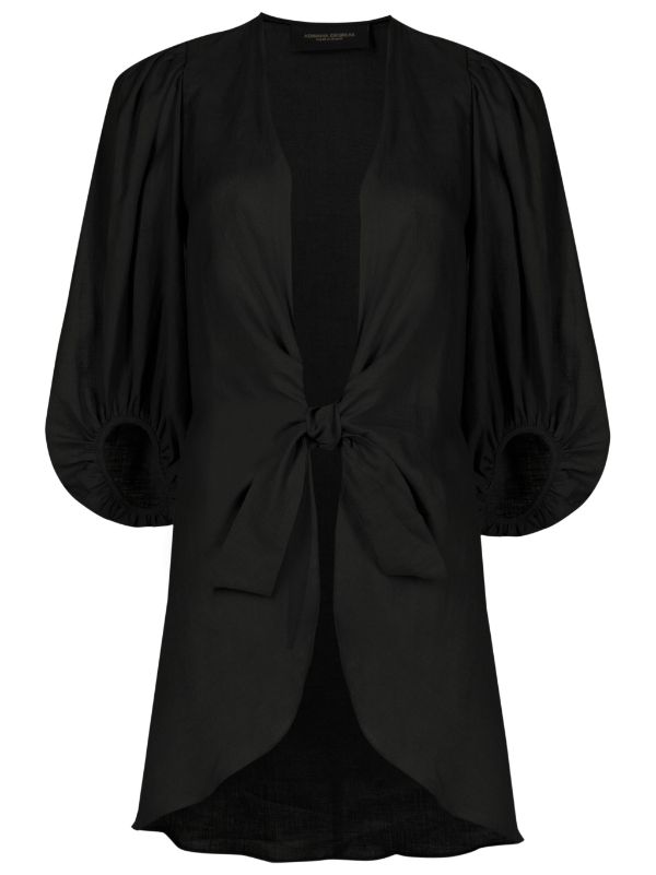 Solid Black Shirt with Voluminous Sleeves Product