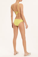 Solid Citrus Bikini With Straps Back