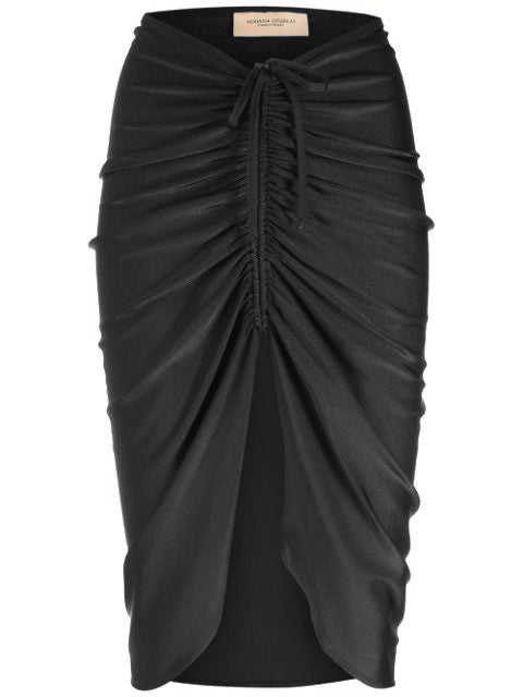 Solid Frilled Black Skirt Product