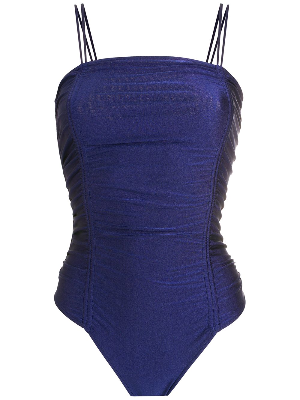 Solid Frilled Swimsuit With Straps Product