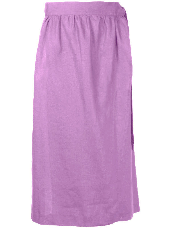 Solid Lilac Midi Skirt Product