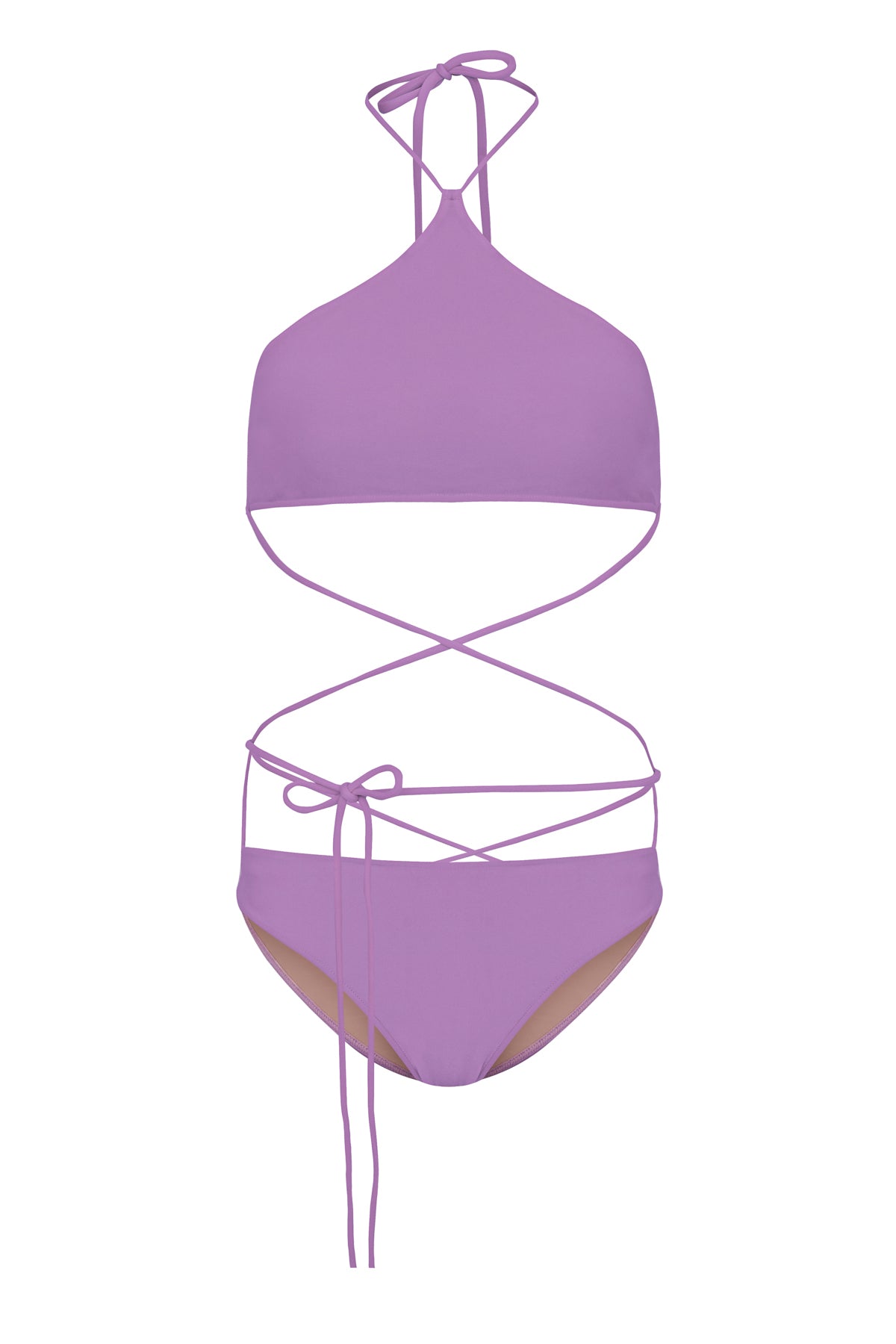 Solid Lilac Wraparound Bikini Product